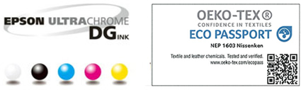 Epson Ultrachrome DTG ink + Oeko-Tex
